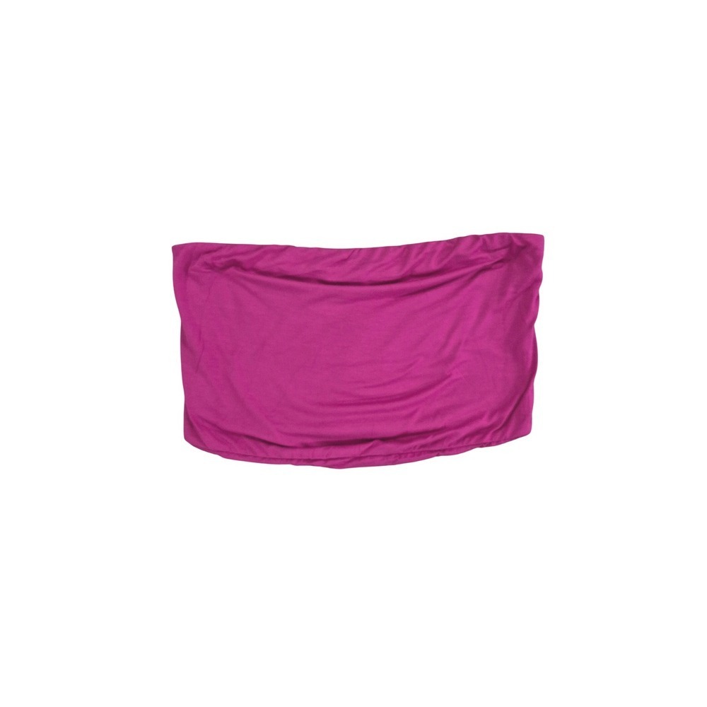 Mono B Women's Pink Strapless Tube Top‎ Bamboo Blend Size L